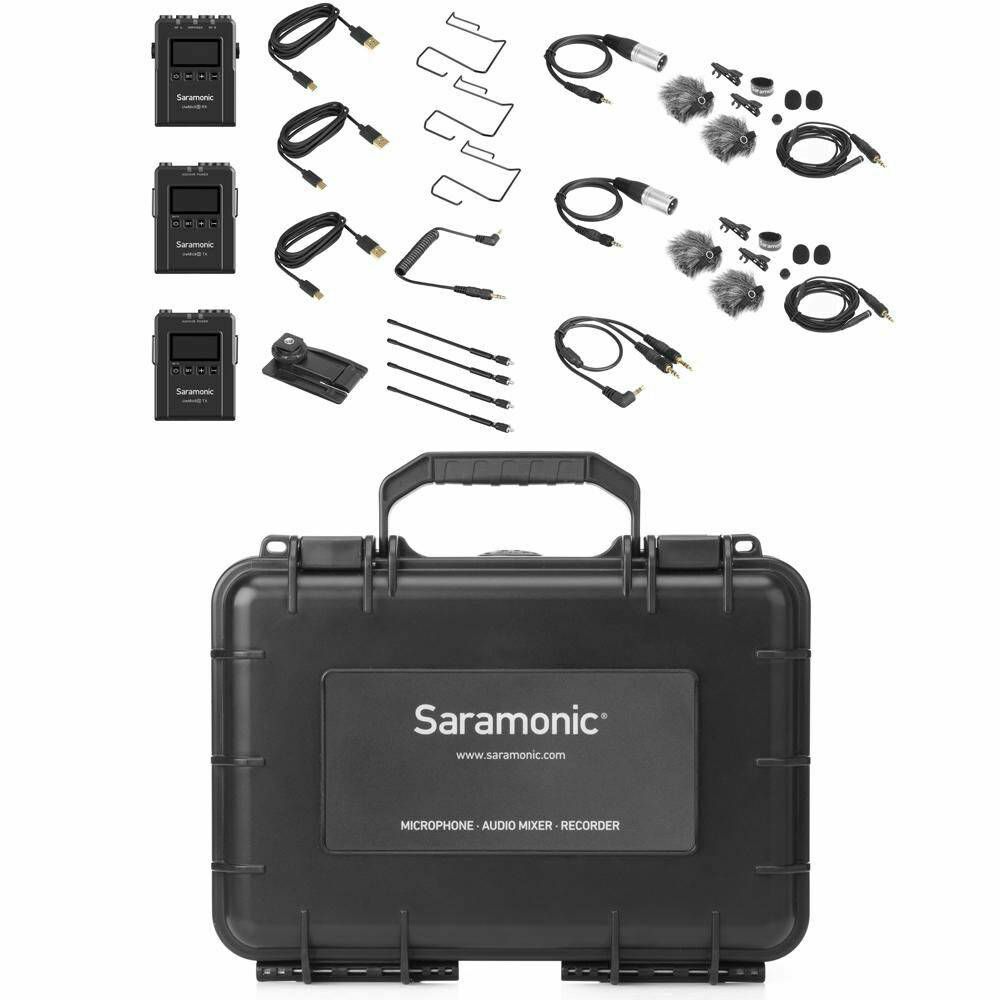 Saramonic UwMic9S Kit2 UHF Wireless Microphone Kit (TX9s + TX9s + RX9s) bežični mikrofon