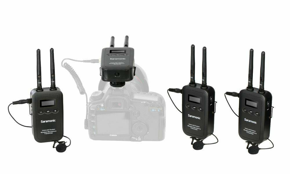 Saramonic VmicLink5 RX+TX+TX+TX 5.8GHz 1 + 3 wireless microphone bežiččni mikrofon komplet