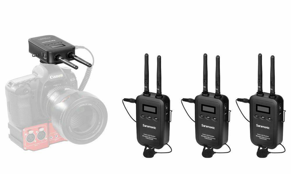 Saramonic VmicLink5 RX+TX+TX+TX 5.8GHz 1 + 3 wireless microphone bežiččni mikrofon komplet