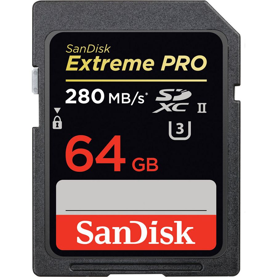 SanDisk Extreme Pro SDXC 64GB 280MB/s UHS-II SDSDXPB-064G-G46 memorijska kartica