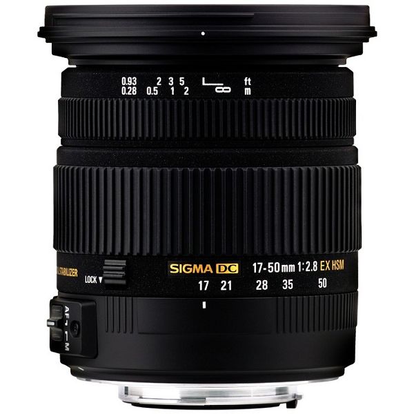 Sigma 17-50 2,8 EX DC OS HSM Canon 17-50mm 2.8 F2.8 F/2.8 objektiv