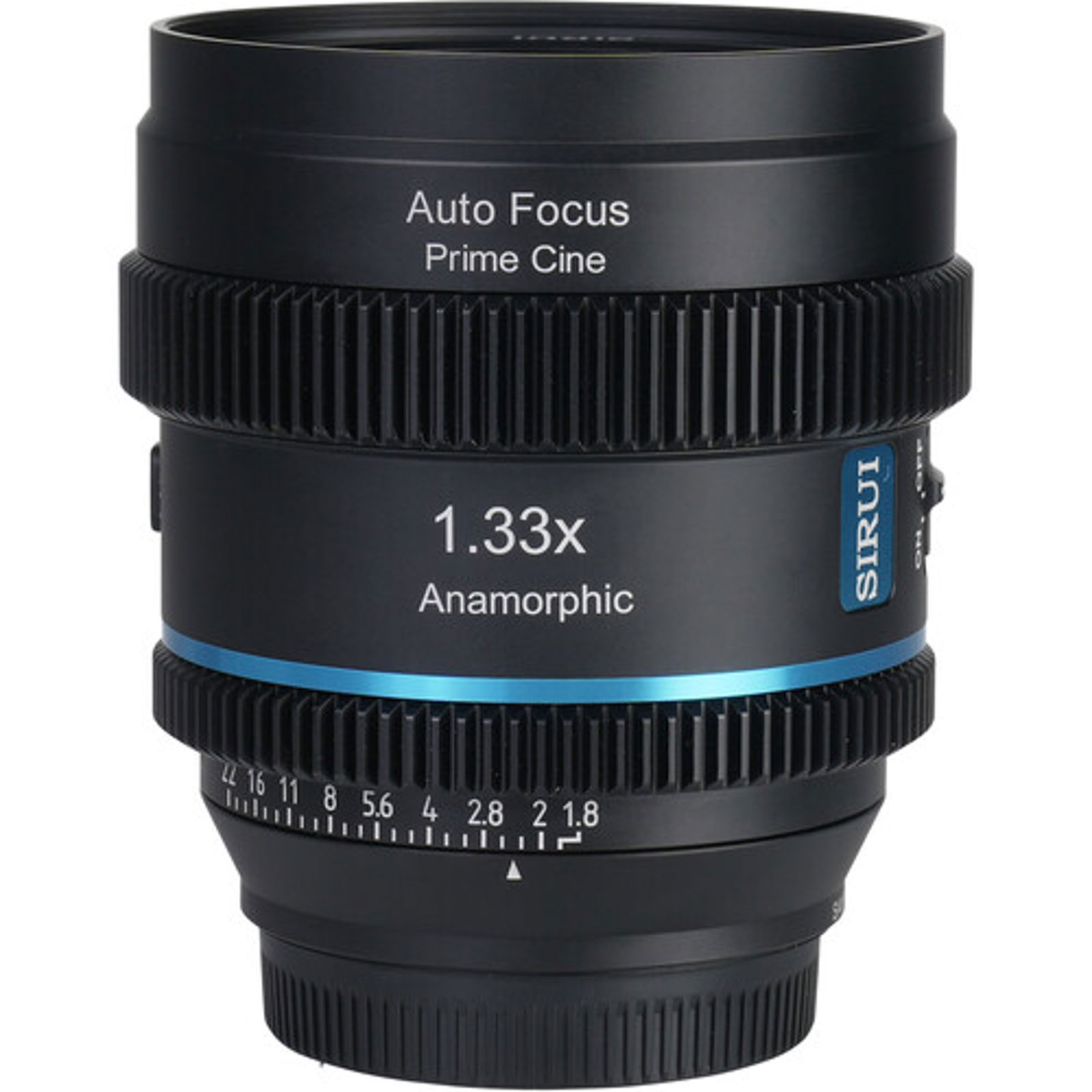 Sirui 20mm T1.8 1.33X S35 AF Anamorphic Lens Blue Flare za OM System Olympus Panasonic MFT micro4/3"
