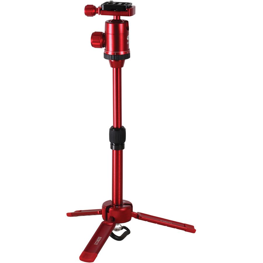 Sirui 3T-35R Table Top Tripod (Red) SIRUI 3T-35 Tischstativ Alu mit Kopf rot