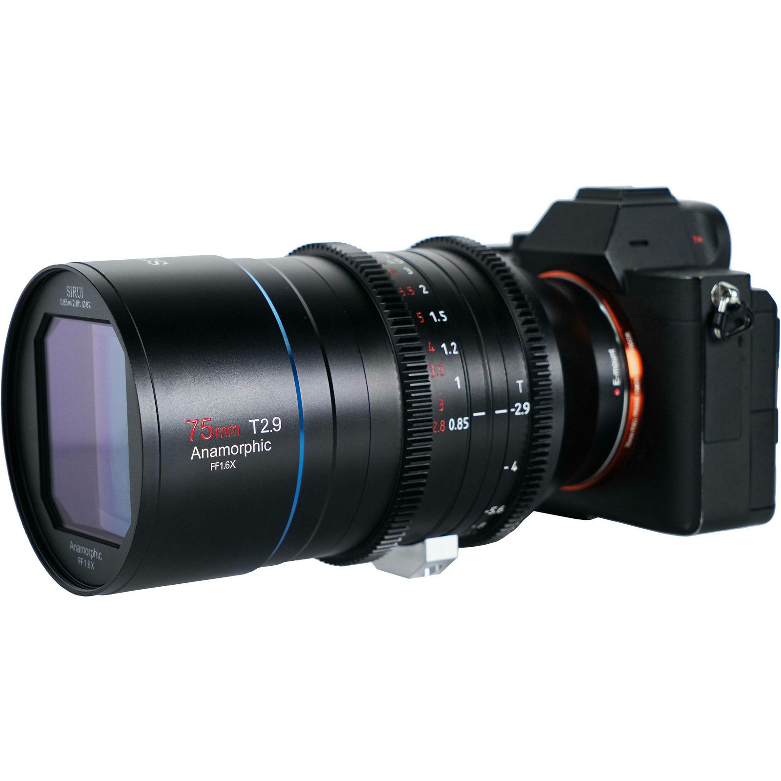 Sirui 75mm T2.9 1.6x Anamorphic lens Venus E75 objektiv za Sony E