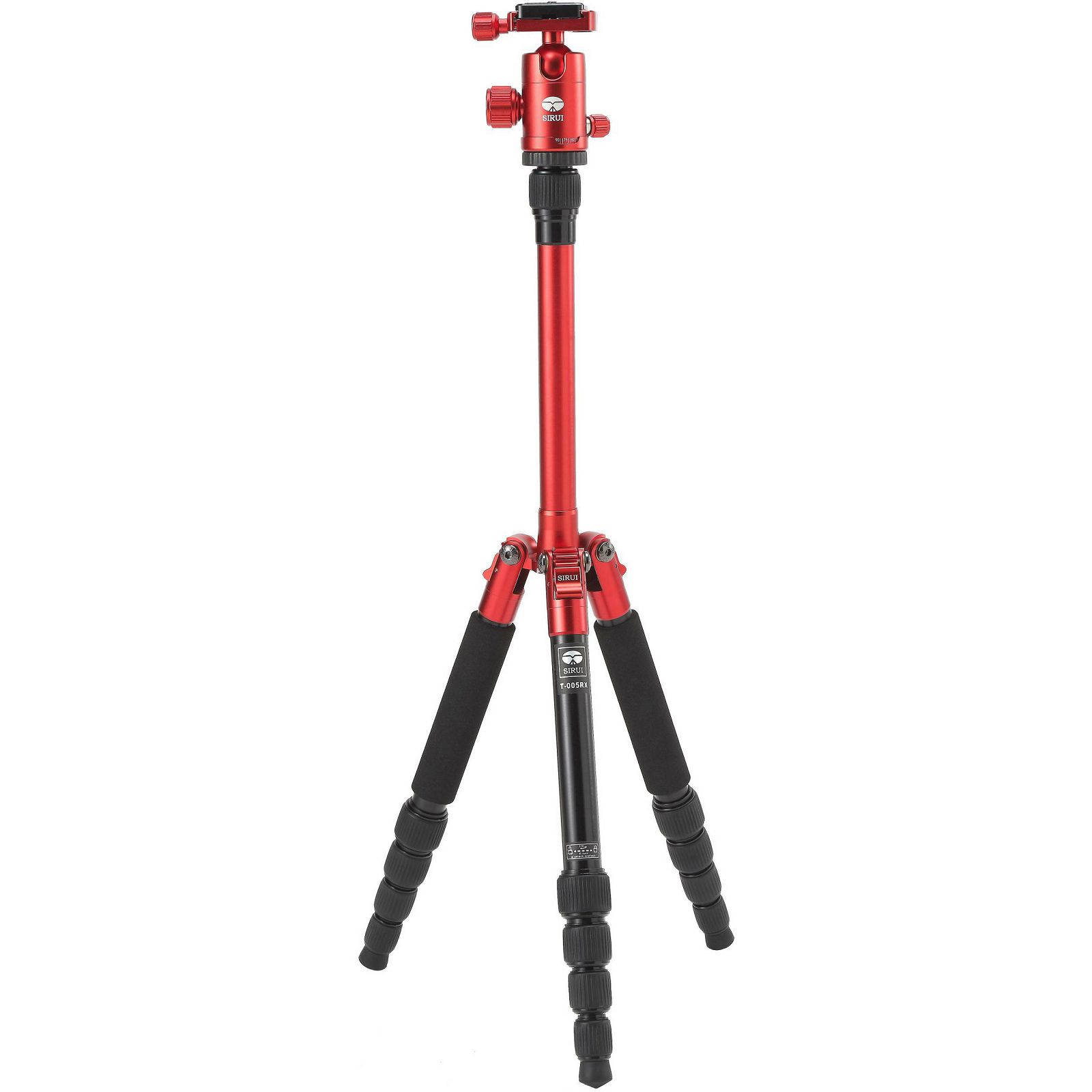 Sirui T-005X 137cm 4kg Red Aluminum Tripod aluminijski stativ + C-10S kuglasta glava Ball Head