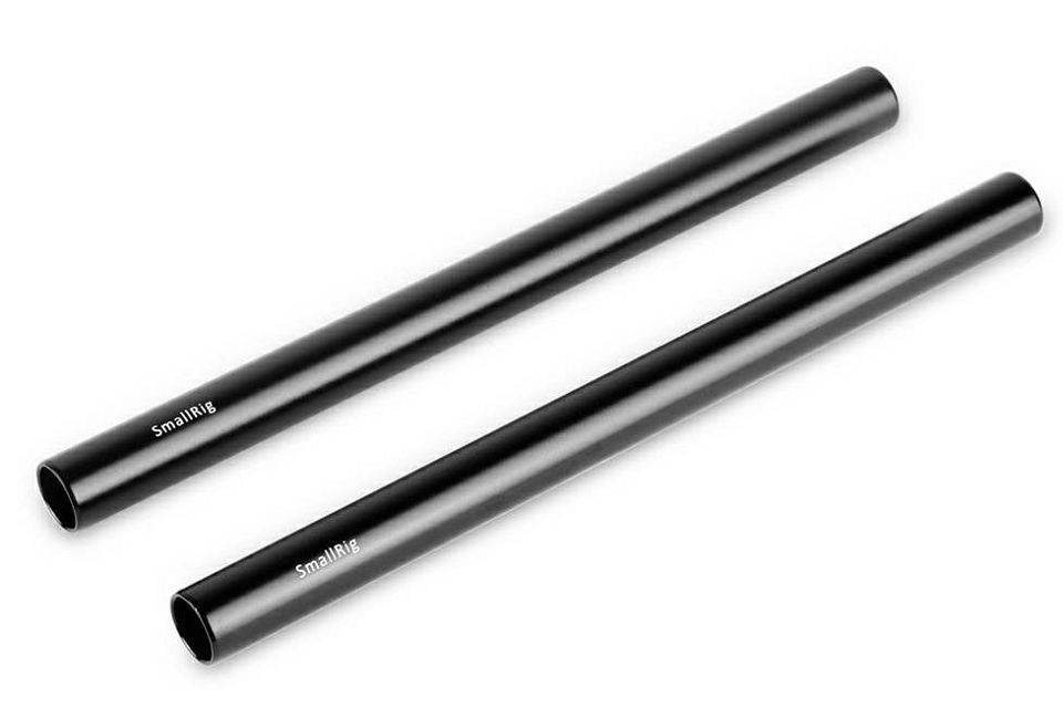 SmallRig 2pcs 15mm Black Aluminum Alloy Rod (M12-20cm) 8inch komplet 20cm šipke za video rig (1051)