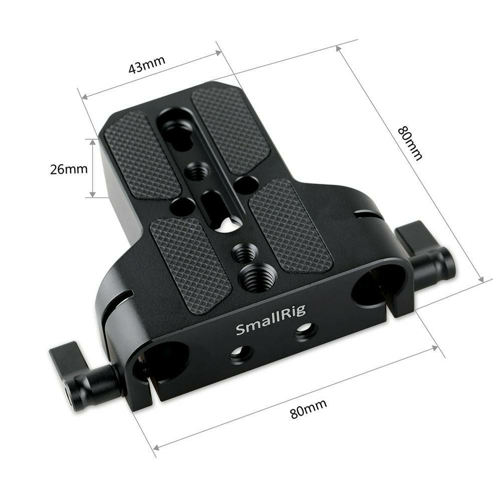 SmallRig Baseplate with Dual 15mm Rod Clamp (1674) za U-base video rig