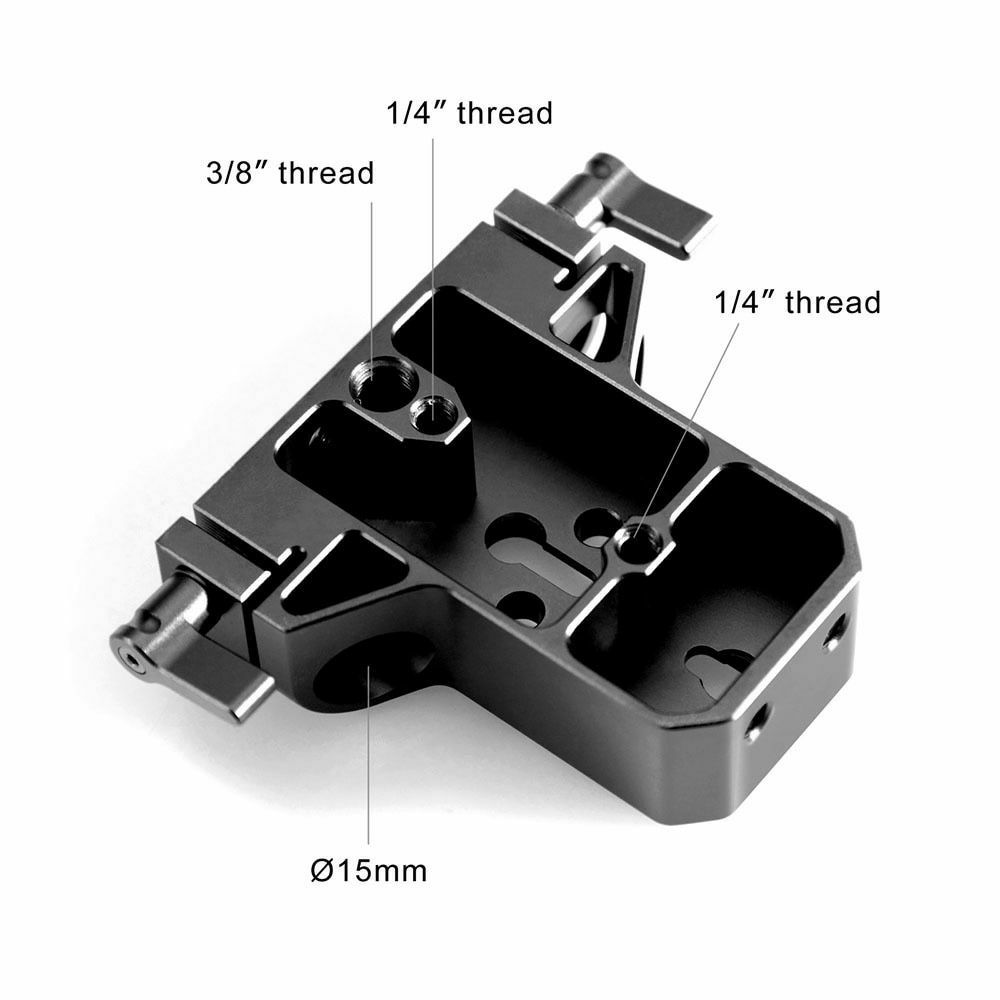 SmallRig Baseplate with Dual 15mm Rod Clamp (1674) za U-base video rig