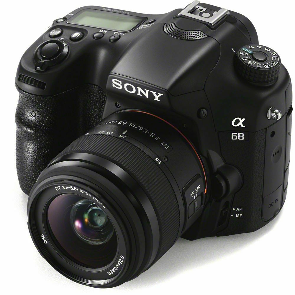 Sony Alpha a68 + 18-55 f/3.5-5.6 KIT DSLR Digitalni fotoaparat ILCA-68K s objektivom 18-55mm f3.5-5.6 SAM II SAL1855 A-mount ILCA68K ILC-A68K (ILCA68K.CEC)
