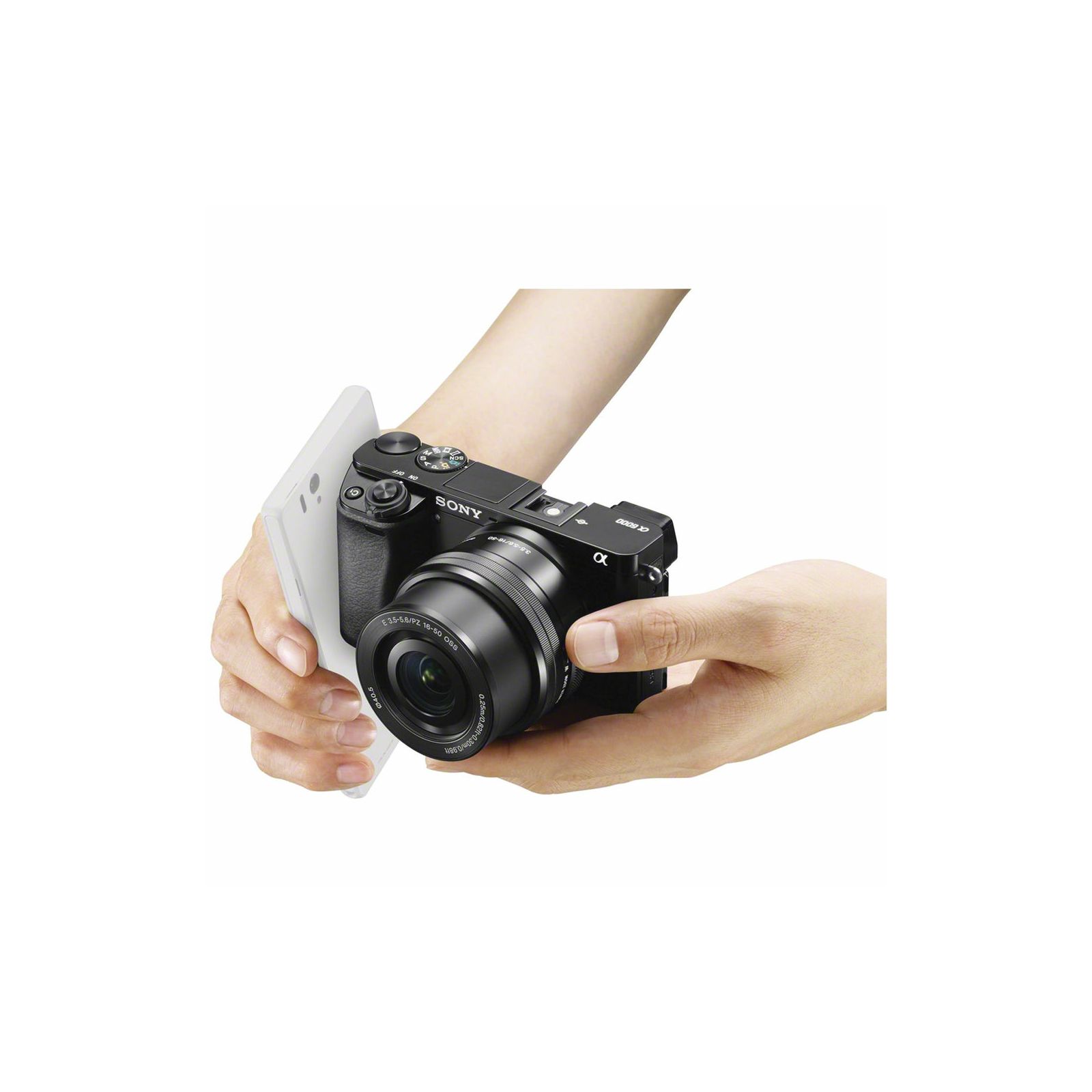Sony Alpha a6000 + 16-50 f/3.5-5.6 KIT Black Mirrorless Digital Camera crni bezrcalni digitalni fotoaparat i standardni zoom objektiv SEL1650 16-50mm f3.5-5.6 ILCE-6000LB ILCE6000LB (ILCE6000LB.CEC)