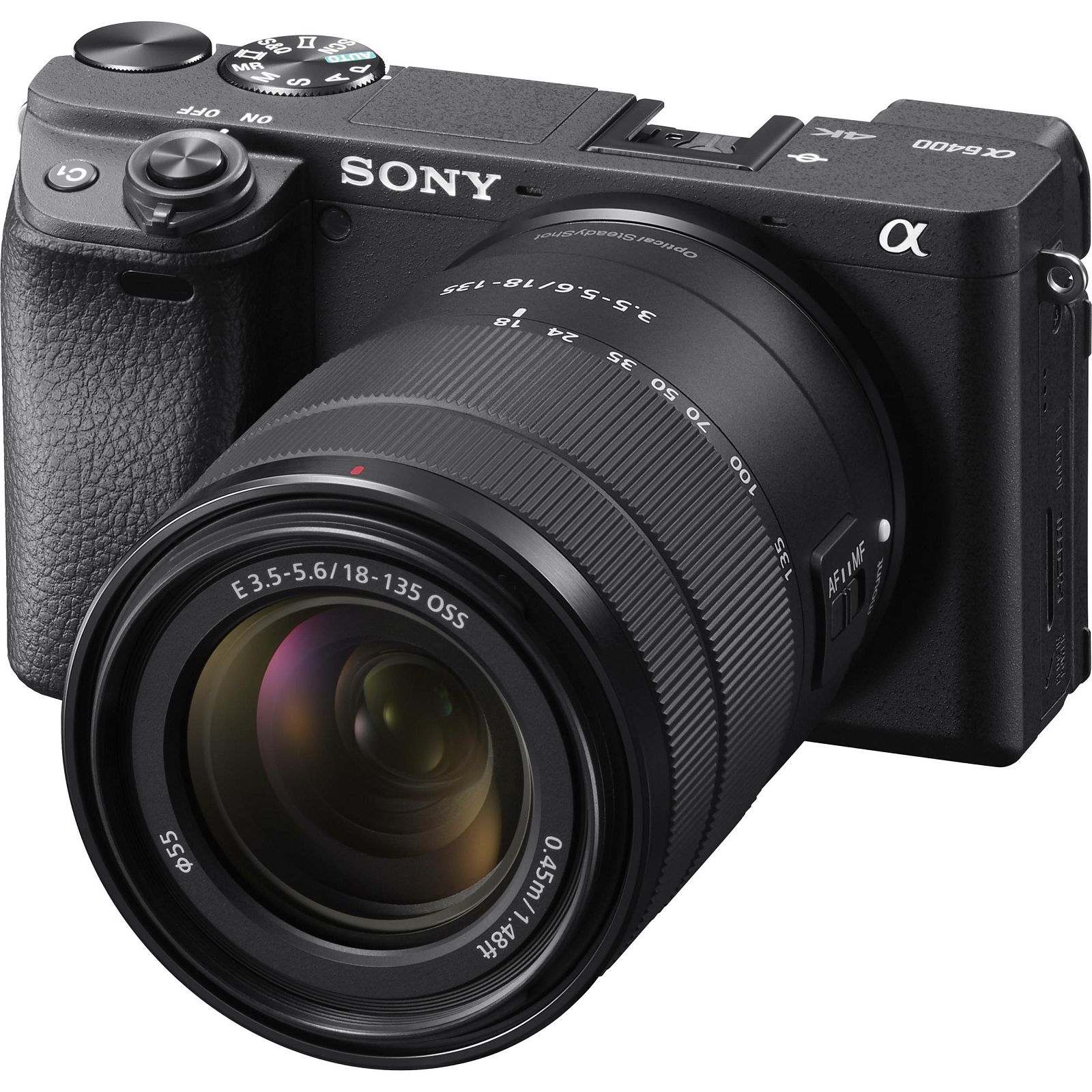 Sony Alpha a6400 + 18-135 f/3.5-5.6 OSS KIT Black Mirrorless Digital Camera crni bezrcalni digitalni fotoaparat i zoom objektiv SEL18135 18-135mm F3.5-5.6 ILCE-6400MB ILCE6400MB ILCE6400MB.CEC