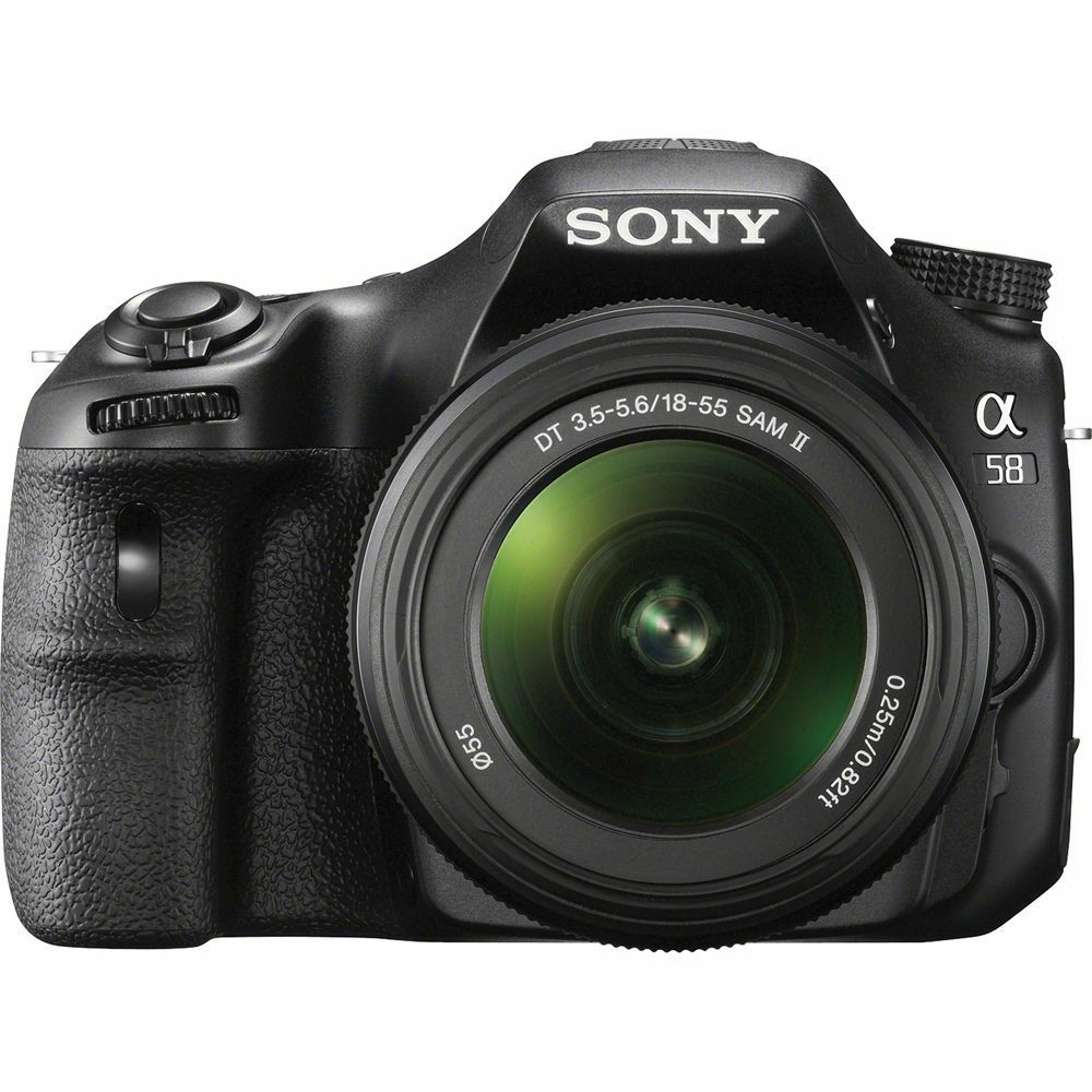 Sony Alpha SLT-A58K Sony Alpha 58 DSLR Camera with 18-55mm Lens