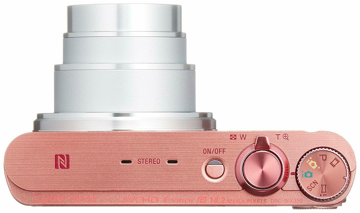 Sony Cyber-shot DSC-WX350 Pink rozi digitalni kompaktni fotoaparat DSCWX350P DSC-WX350P (DSCWX350P.CE3)