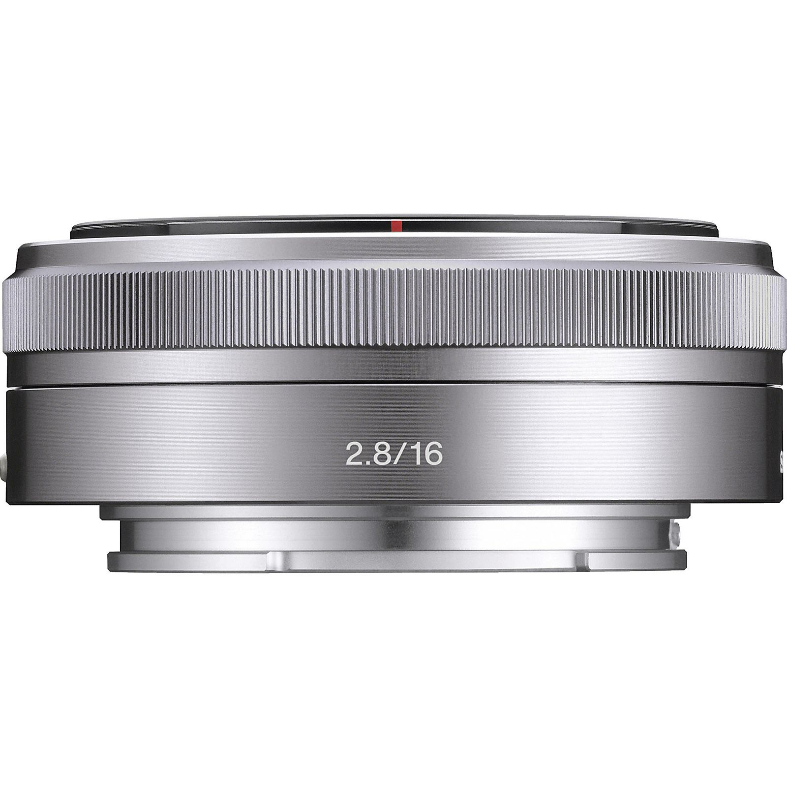 Sony E 16mm f/2.8 Silver Srebreni širokokutni objektiv za E-Mount 16 F2.8 2.8 f/2,8 Ultra-thin Wide angle Lens SEL-16F28 SEL16F28 (SEL16F28.AE)