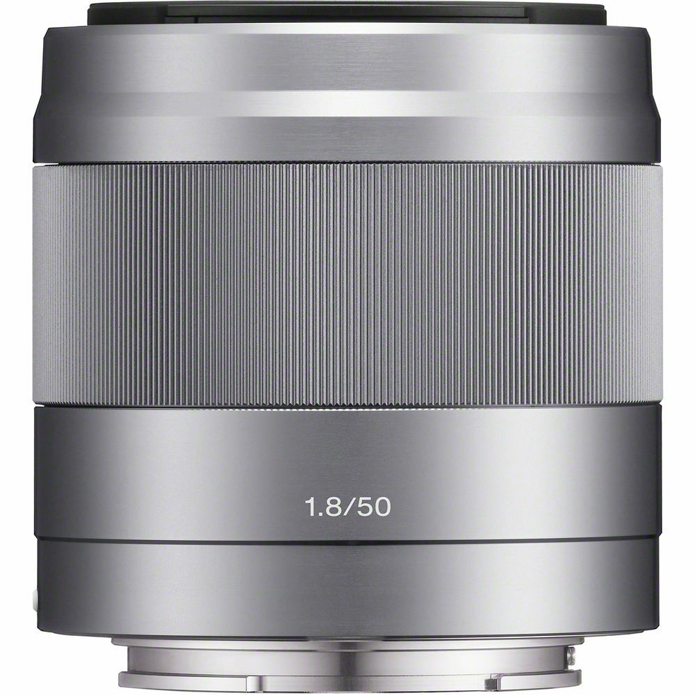 Sony E 50mm f/1.8 OSS Silver srebreni portretni standardni objektiv za E-mount 50 F1.8 1.8 f/1,8 SEL-50F18 SEL50F18 (SEL50F18.AE)