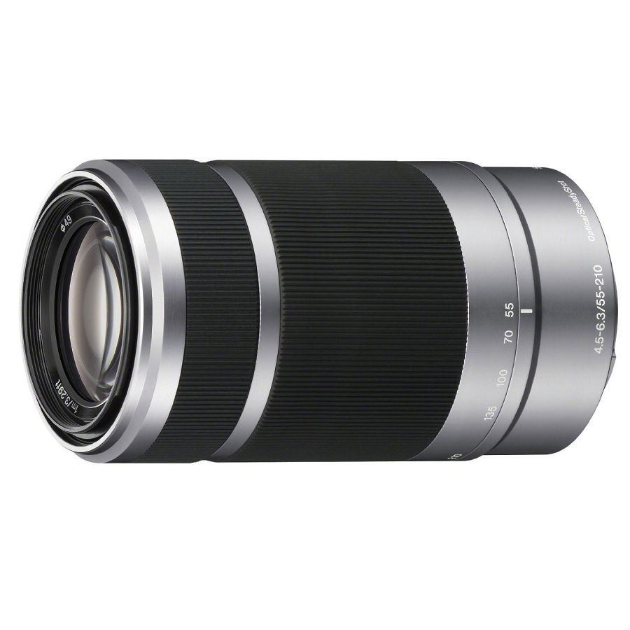 Sony E 55-210mm f/4.5-6.3 OSS Silver srebreni objektiv za E-Mount 55-210 F4.5-6.3 F4,5-6,3 SEL-55210 SEL55210 (SEL55210.AE)