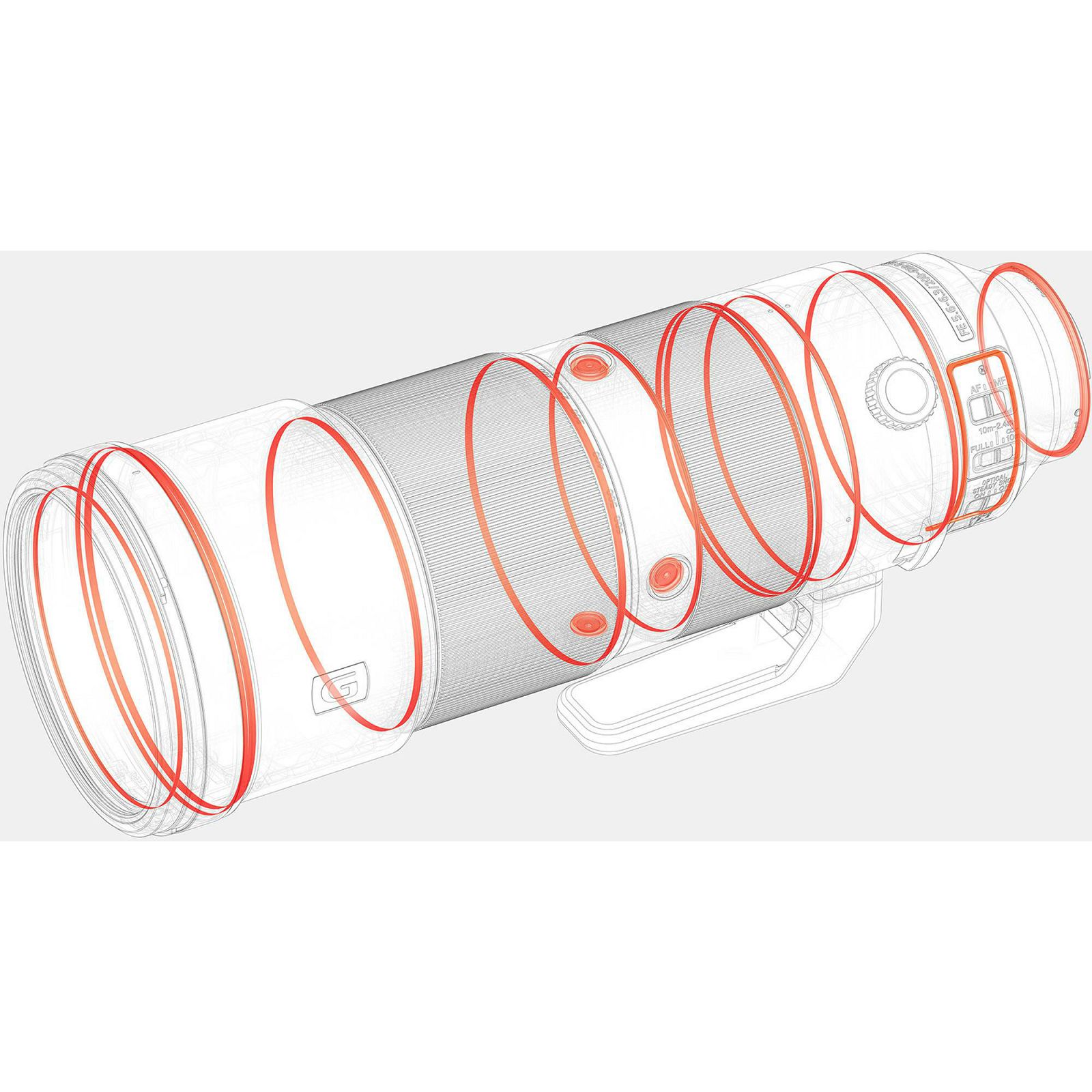 Sony FE 200-600mm f/5.6-6.3 G OSS telefoto objektiv za E-Mount 200-600 F5.6-6.3 5.6-6.3 f/5,6-6,3 SEL-200600G SEL200600G (SEL200600G.SYX)