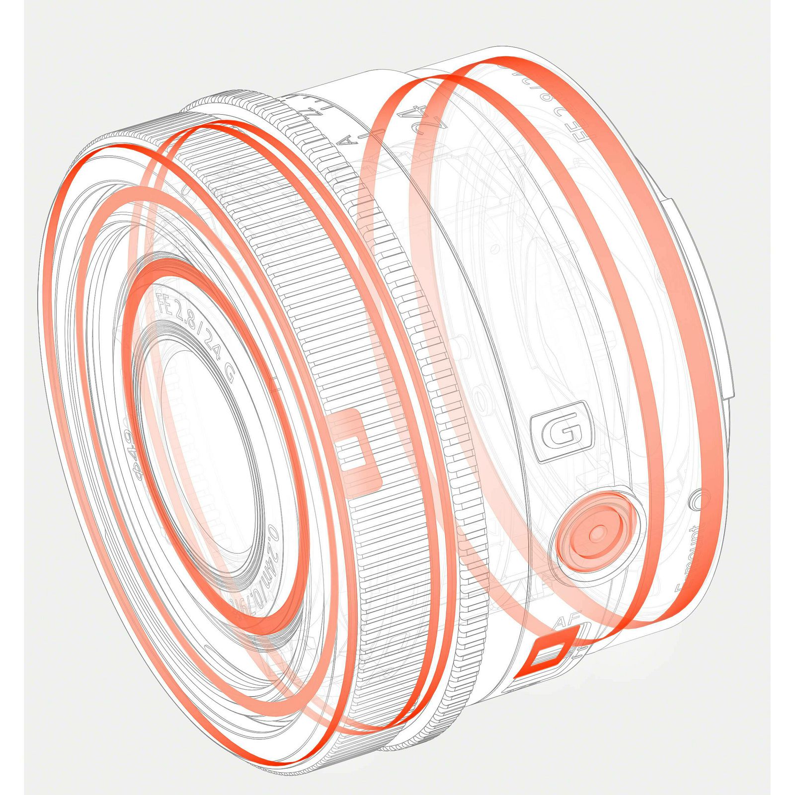 Sony FE 24mm f/2.8 G širokokutni objektiv za E-Mount SEL-24F28G SEL24F28G (SEL24F28G.SYX)