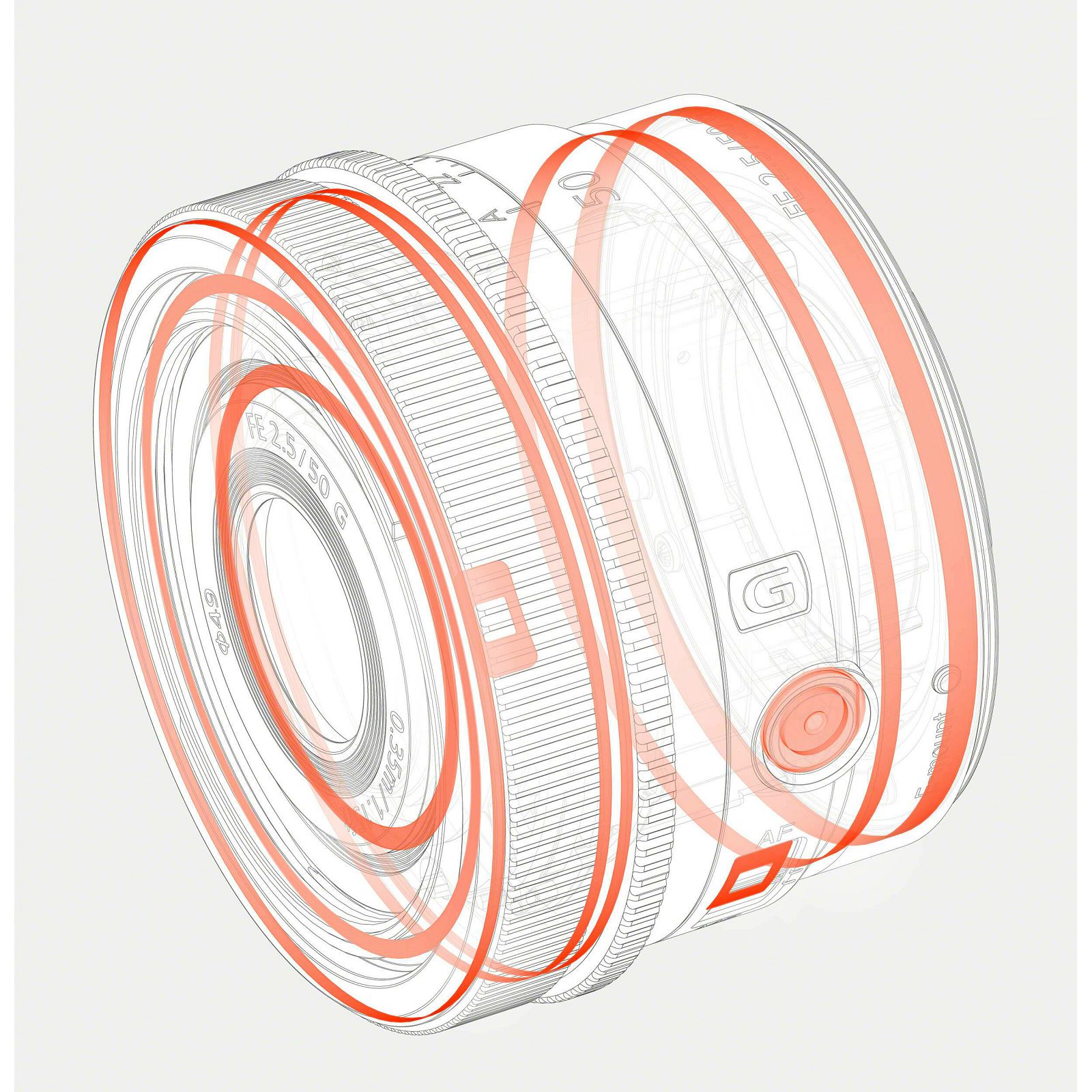 Sony FE 50mm f/2.5 G objektiv za E-Mount SEL-50F25G SEL50F25G (SEL50F25G.SYX) 