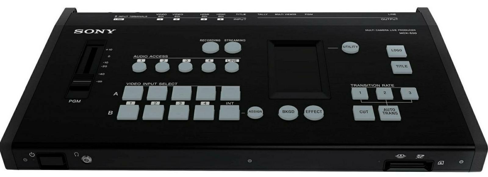 Sony MCX-500 video mikser 4-Input Global Production Streaming Recording Switcher