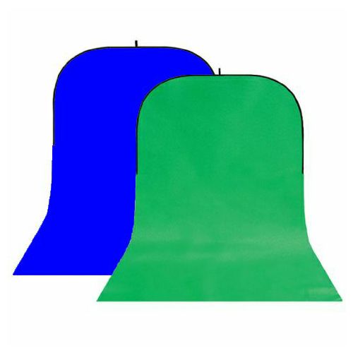 StudioKing BBT-10-07 Green/Blue 150x400cm sklopiva studijska foto pozadina u okviru foldable collapsible background board 