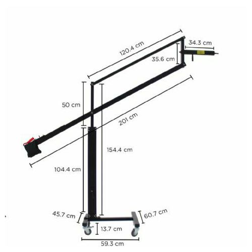 StudioKing Professional Light Boom Arm + Light Stand FPT-3601 320cm 5kg profesionalni studijski stalak kran s produljenom rukom za rasvjetu