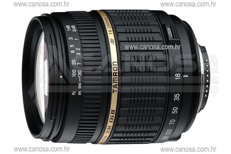 Tamron AF 18-200mm f/3.5-6.3 Di II XR LD Aspherical [IF] Macro allround objektiv za Nikon DX with built-in motor (A14NII)