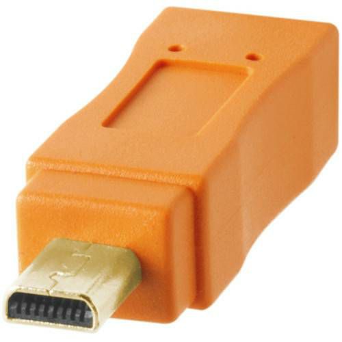 Tether Tools TetherPro USB 2.0 to Mini-B 8-Pin, 15' (4.6m), ORG (CU8015-ORG)