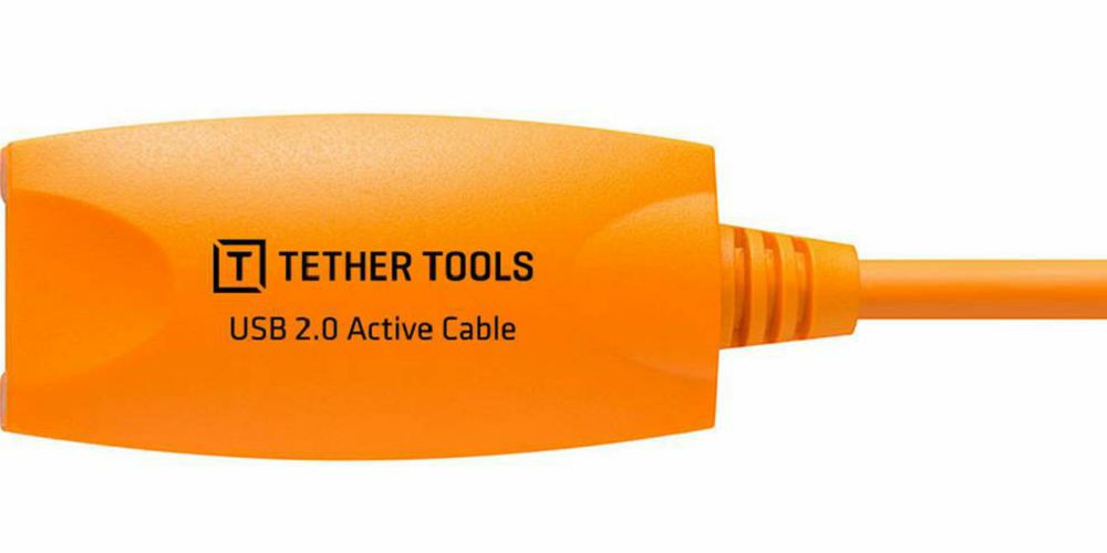 Tether Tools TetherPro USB 2.0 to USB Female Active Extension, 16' (5m), ORG (CU1917)