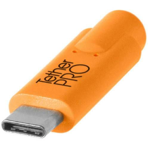Tether Tools TetherPro USB-C to 2.0 Micro-B 5-Pin, 15' (4.6m) ORG (CUC2515-ORG)