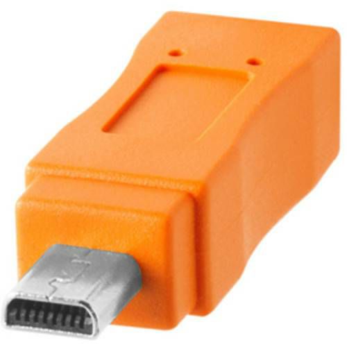 Tether Tools TetherPro USB-C to 2.0 Mini-B 8-Pin, 15' (4.6m) ORG (CUC2615-ORG)