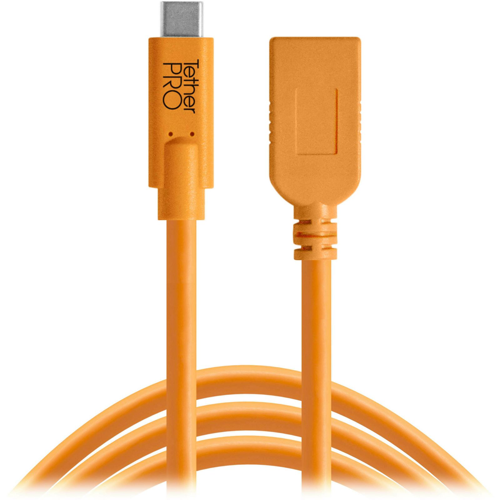 Tether Tools TetherPro USB-C to USB Female Adapter (extender), 15' (4.6m) ORG (CUCA415-ORG)