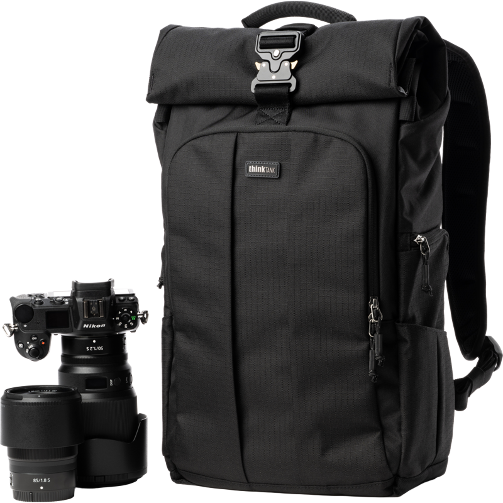 Think Tank FocusPoint 30L Hybrid RollTop Backpack Asphalt Black
