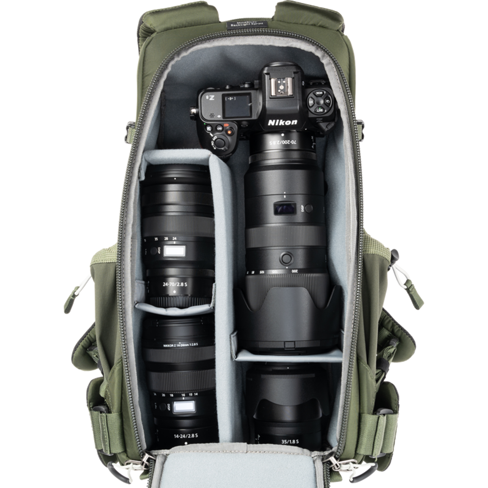 Think Tank Mindshift BackLight Sprint Slim Lightweight Backpack Montane Green