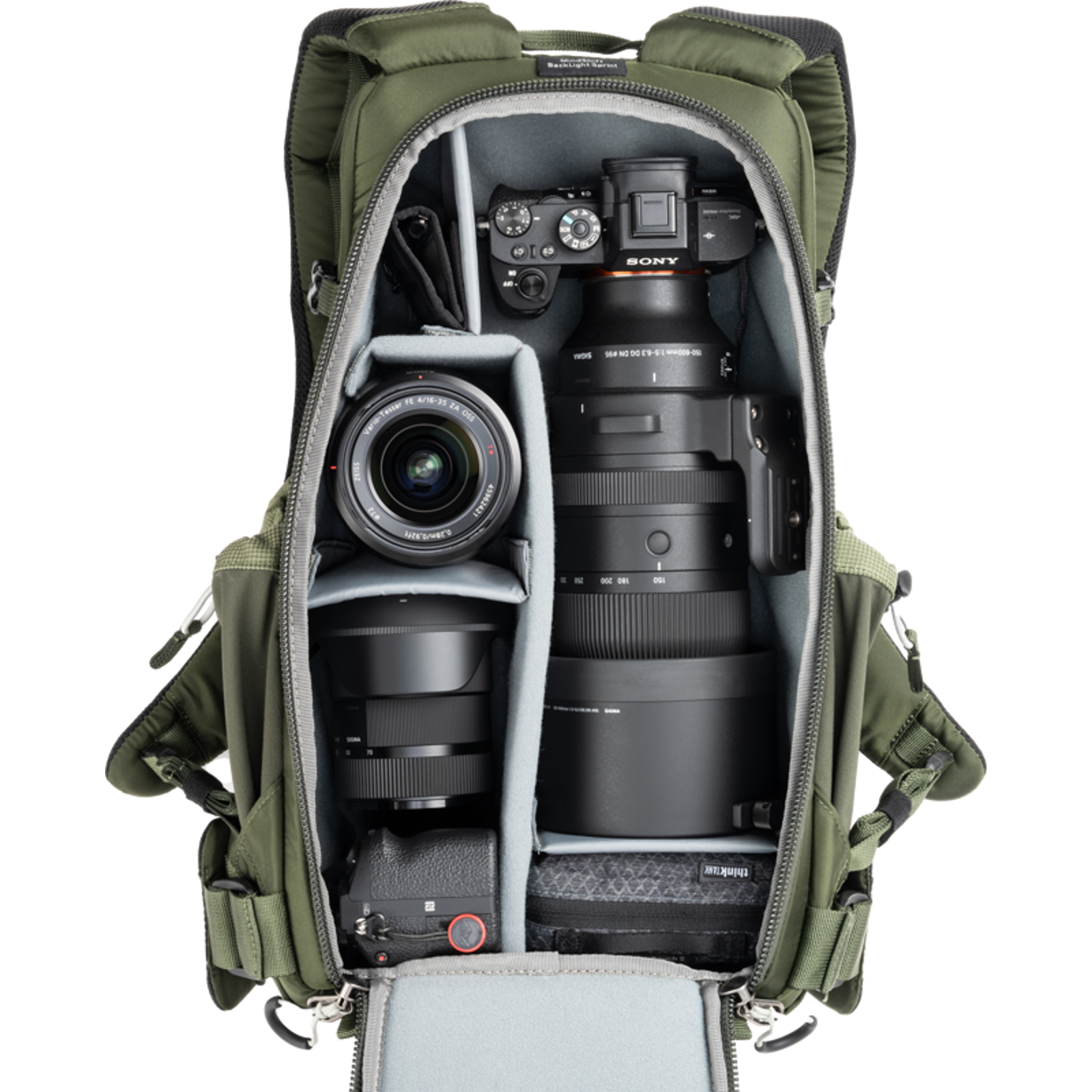 Think Tank Mindshift BackLight Sprint Slim Lightweight Backpack Montane Green