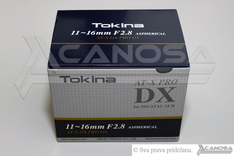 Tokina AT-X 116 PRO DX 11-16mm F2.8 za Canon