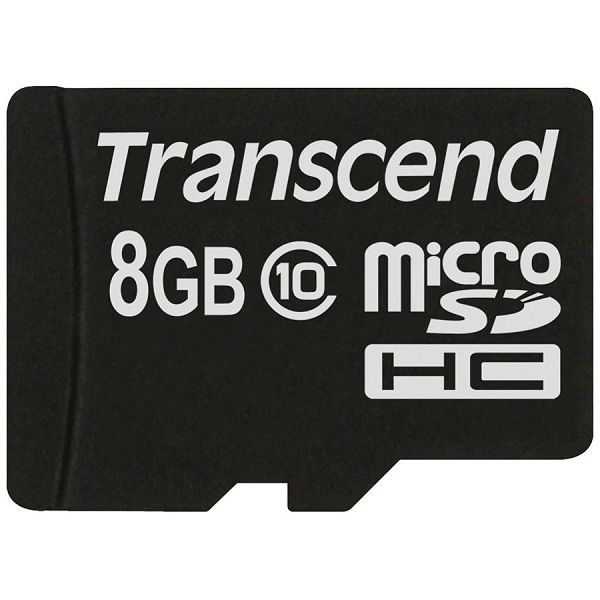 Memory ( flash cards ) TRANSCEND microSDHC Class 4 NAND Flash Micro SDHC 8192MB Class 4, Plastic, 1pcs with SDHC adapter
