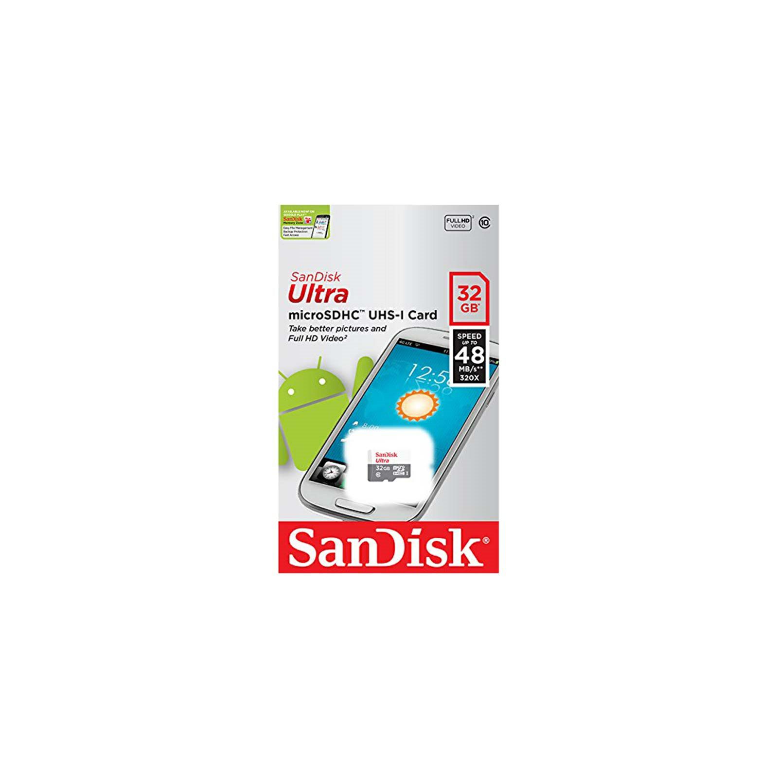SanDisk Ultra Android microSDHC 32GB 48MB/s Class 10 UHS-I SDSQUNB-032G-GN3MN Memorijska kartica