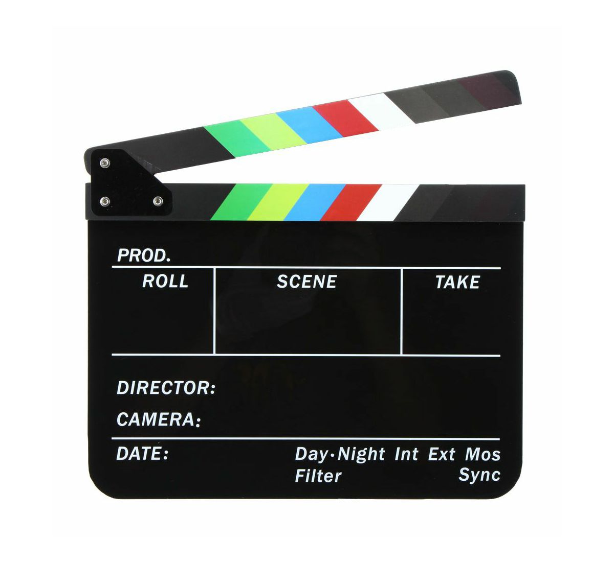 Universal studios klape za film Crne magnetne velike Production Slate Color Clapboard Director Scene