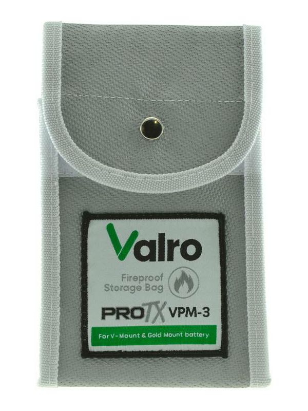 Valro ProTx fireproof storage bag for V-MOUNT and Gold Mount battery IATA certified vatrootporna vreća za čuvanje i skladištenje baterija (VPM-3)