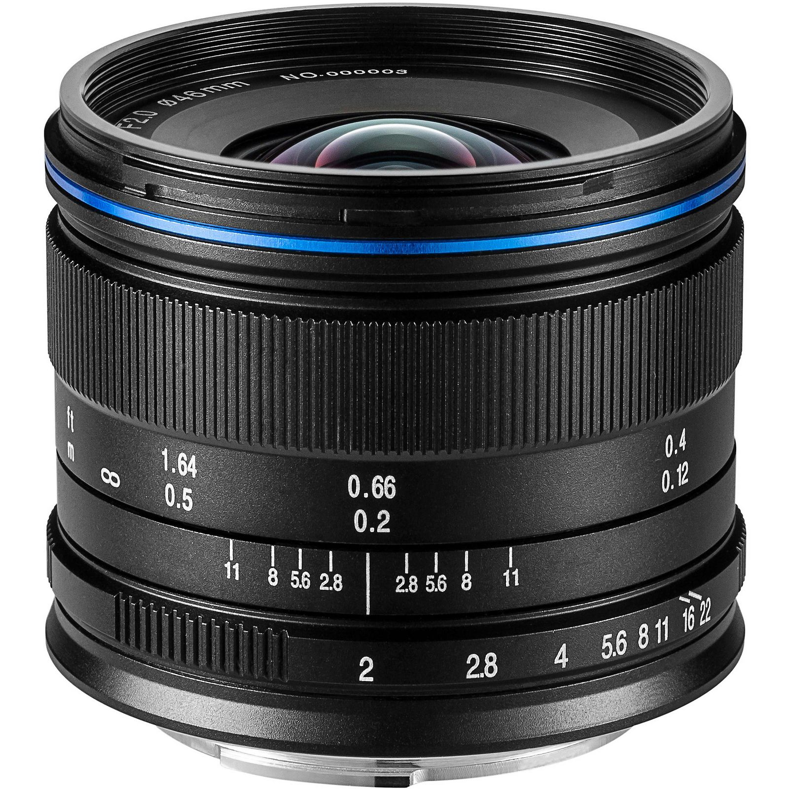 Venus Optics Laowa 7.5mm f/2 Standard Black crni ultra širokokutni objektiv za Olympus Panasonic MFT micro4/3"