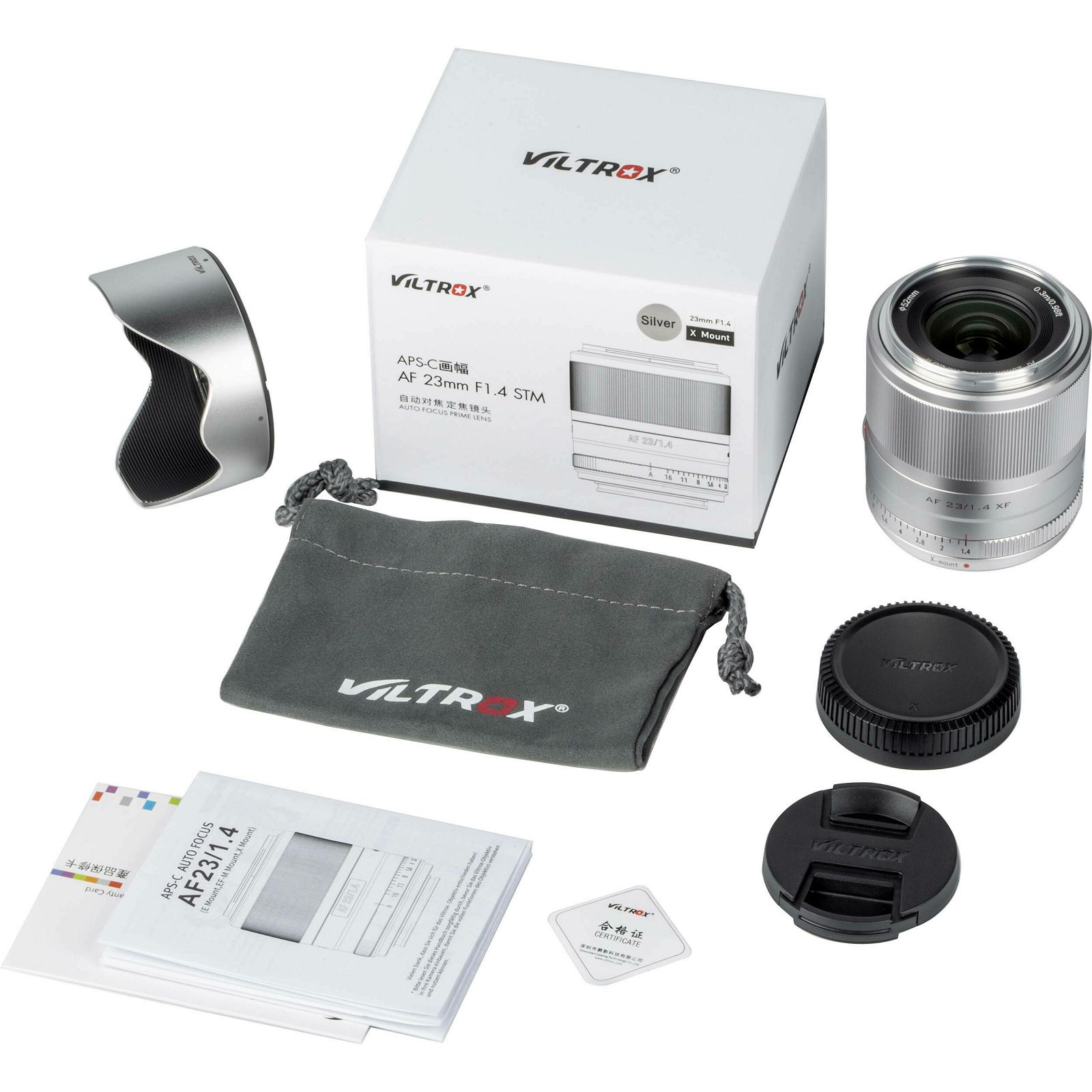 Viltrox AF 23mm f/1.4 XF Silver objektiv za Fujifilm X-mount (AF 23/1.4 XF S)