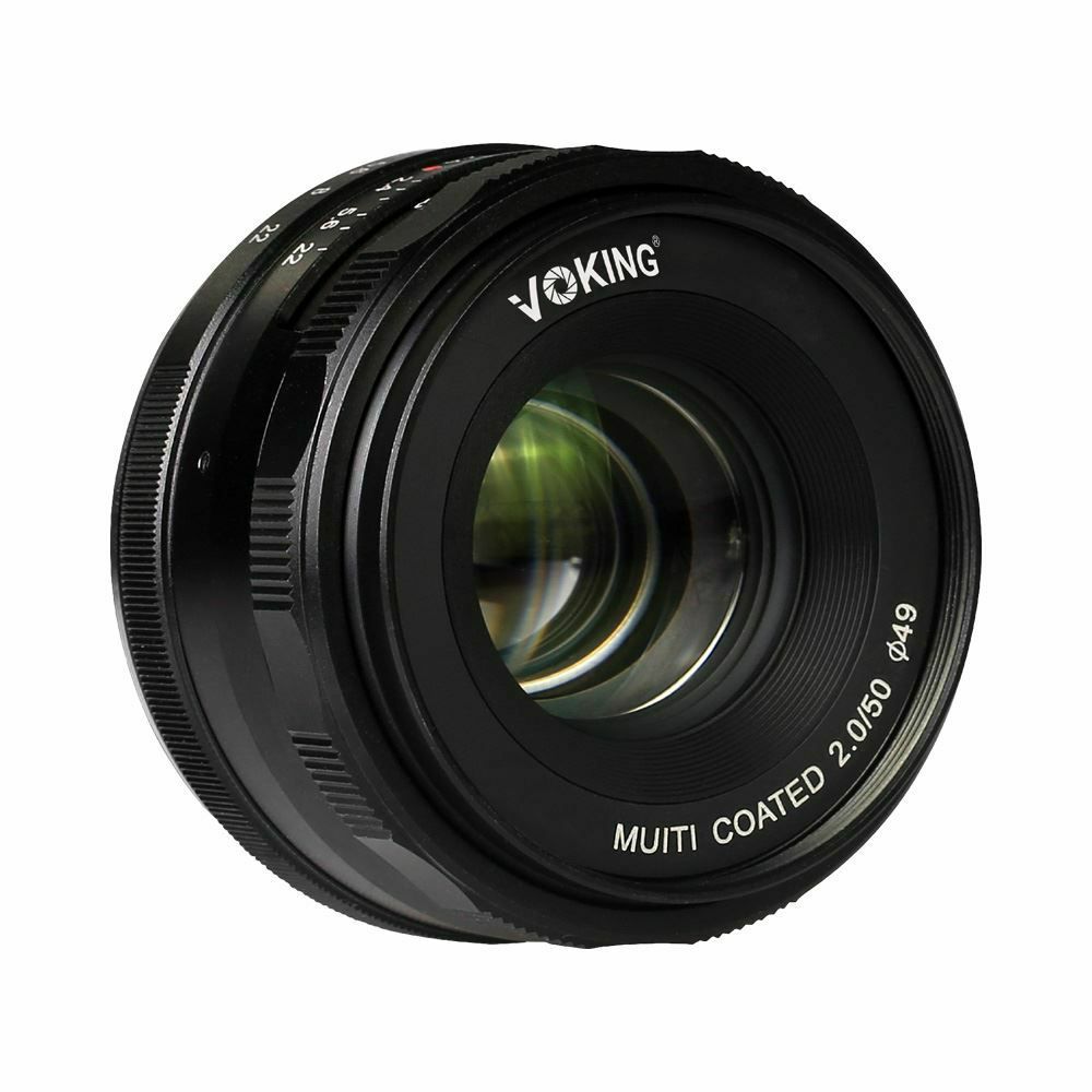 Voking 50mm f/2 standardni objektiv fiksne žarišne duljine za Canon EOS M (VK50-2.0-C)