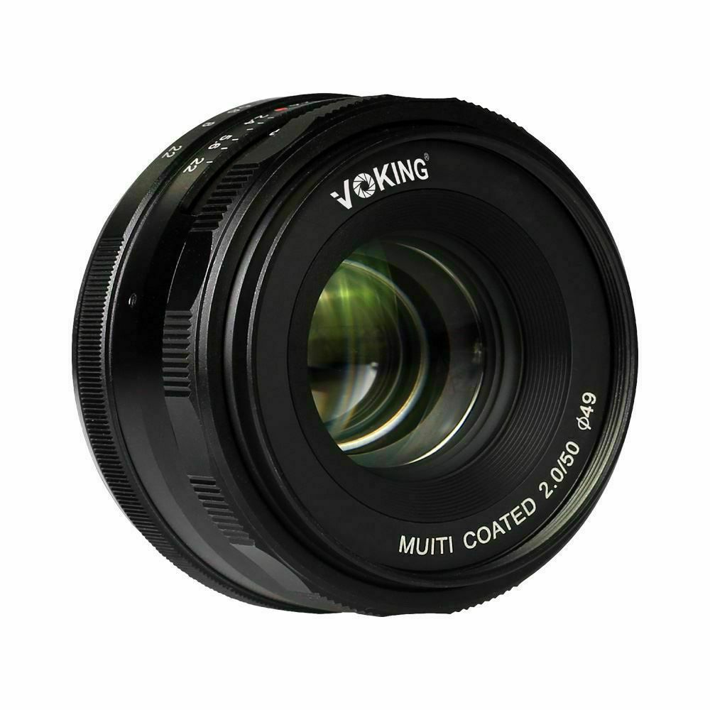 Voking 50mm F2.0 širokokutni objektiv za Nikon 1 mirrorless (VK50-2.0-N)