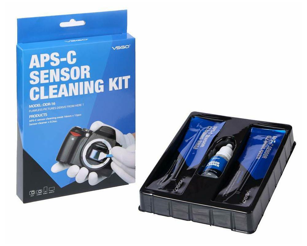 VSGO DDR-16 APS-C Frame Sensor Cleaning Rod KIT komplet za čišćenje senzora 12x swab štapići + 15ml tekućina