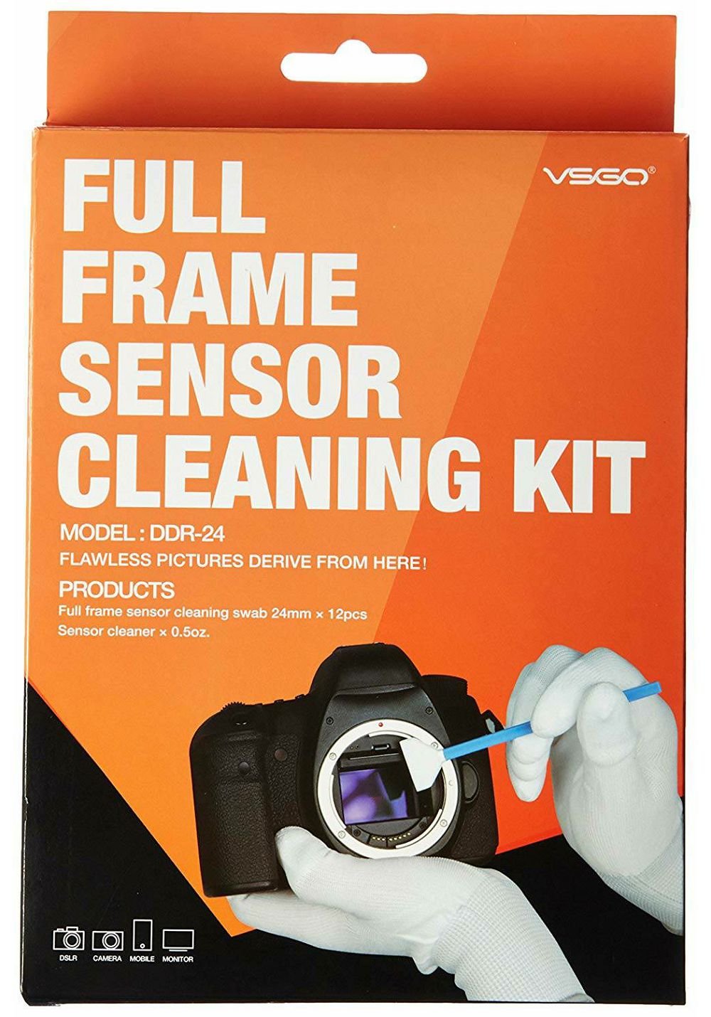 VSGO DDR-24 Full-frame Sensor Cleaning Rod KIT komplet za čišćenje senzora 12x swab štapići + 15ml tekućina