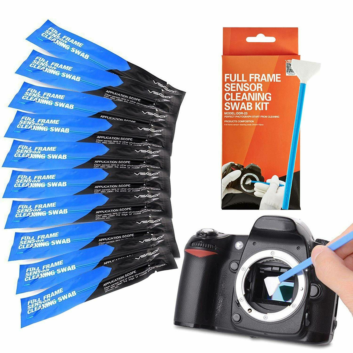 VSGO DDR-24 Full-frame Sensor Cleaning Rod KIT komplet za čišćenje senzora 12x swab štapići + 15ml tekućina