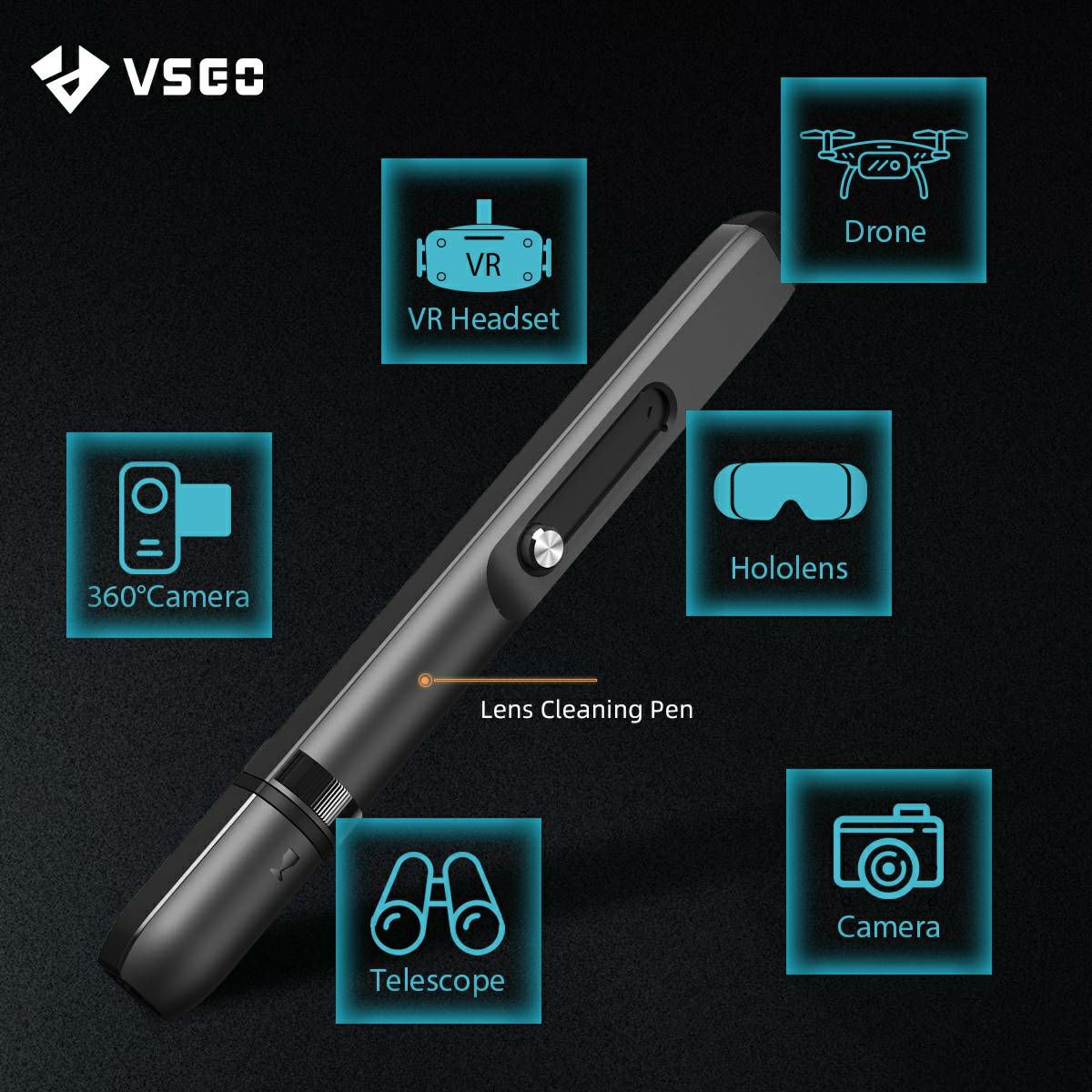 VSGO V-P01E Lens Cleaning Pen olovka s grafitom za čišćenje objektiva i optike