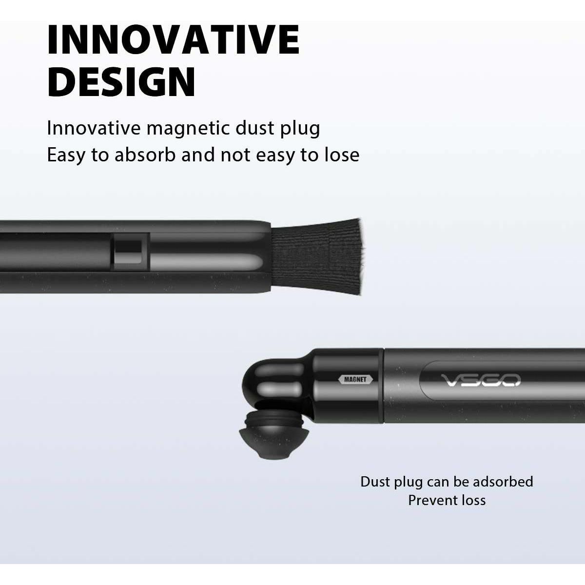 VSGO V-P03E Power-switch Lens Pen olovka s grafitom za čišćenje objektiva i optike s kompletom rezervnih nastavaka