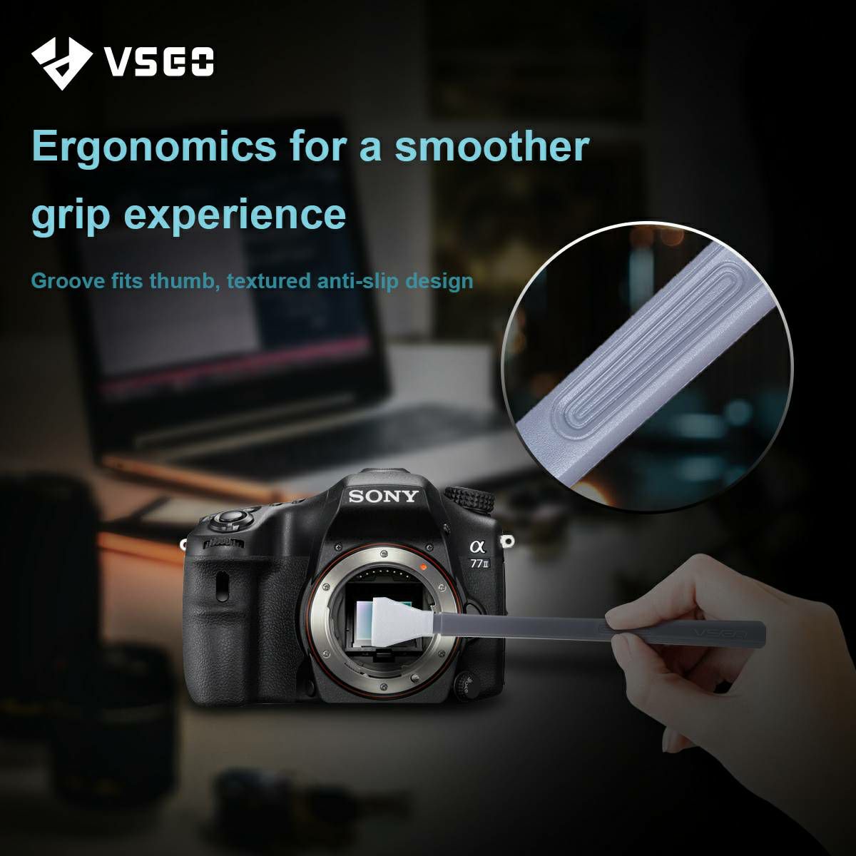 VSGO VS-S02E Sensor Cleaning Rod Kit 10x špahtlica i 1x10ml tekućina za čišćenje APS-C senzora